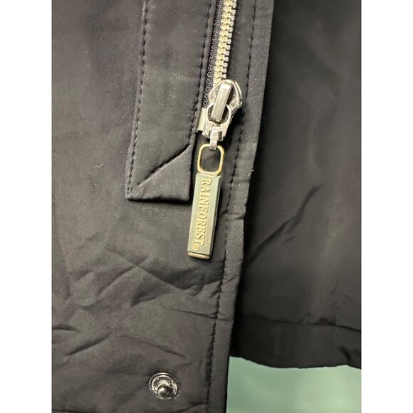 Rainforest Mens XL Black Field Jacket Thermolite Insulated Utility Corduroy neck - Picture 5 of 9